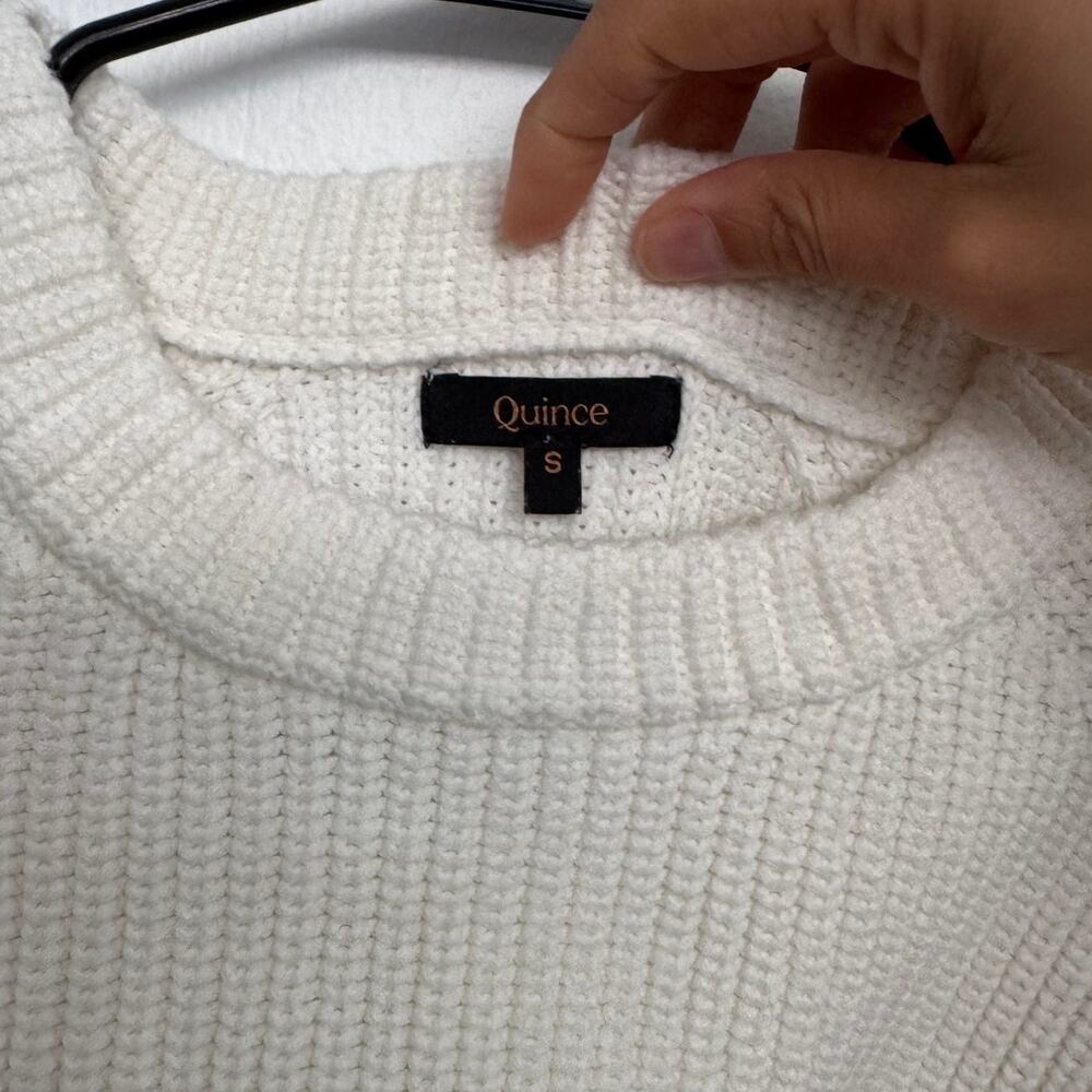 Quince Ivory Cotton Sweater - Picture 5 of 6